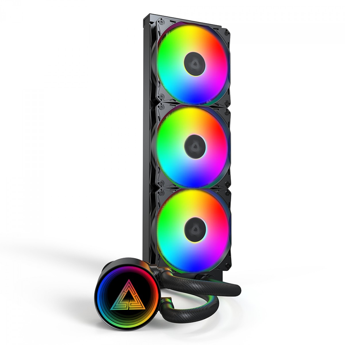Water Cooler Montech LightFlow ARGB, 360mm, Intel-AMD, Preto