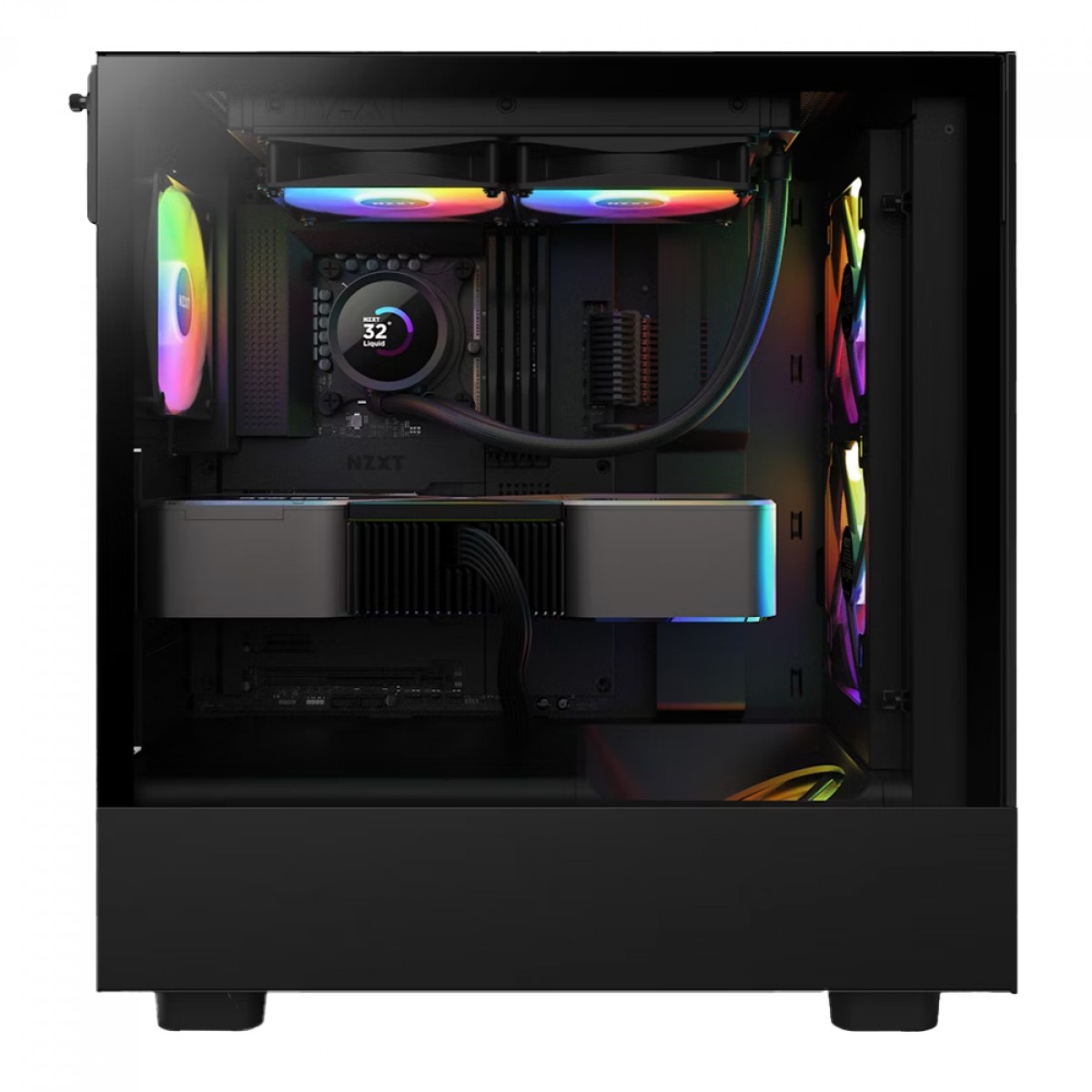 Water Cooler NZXT Kraken 240 RGB, 240mm, AIO LCD Display, Black, Intel-AMD, RL-KR240-B1