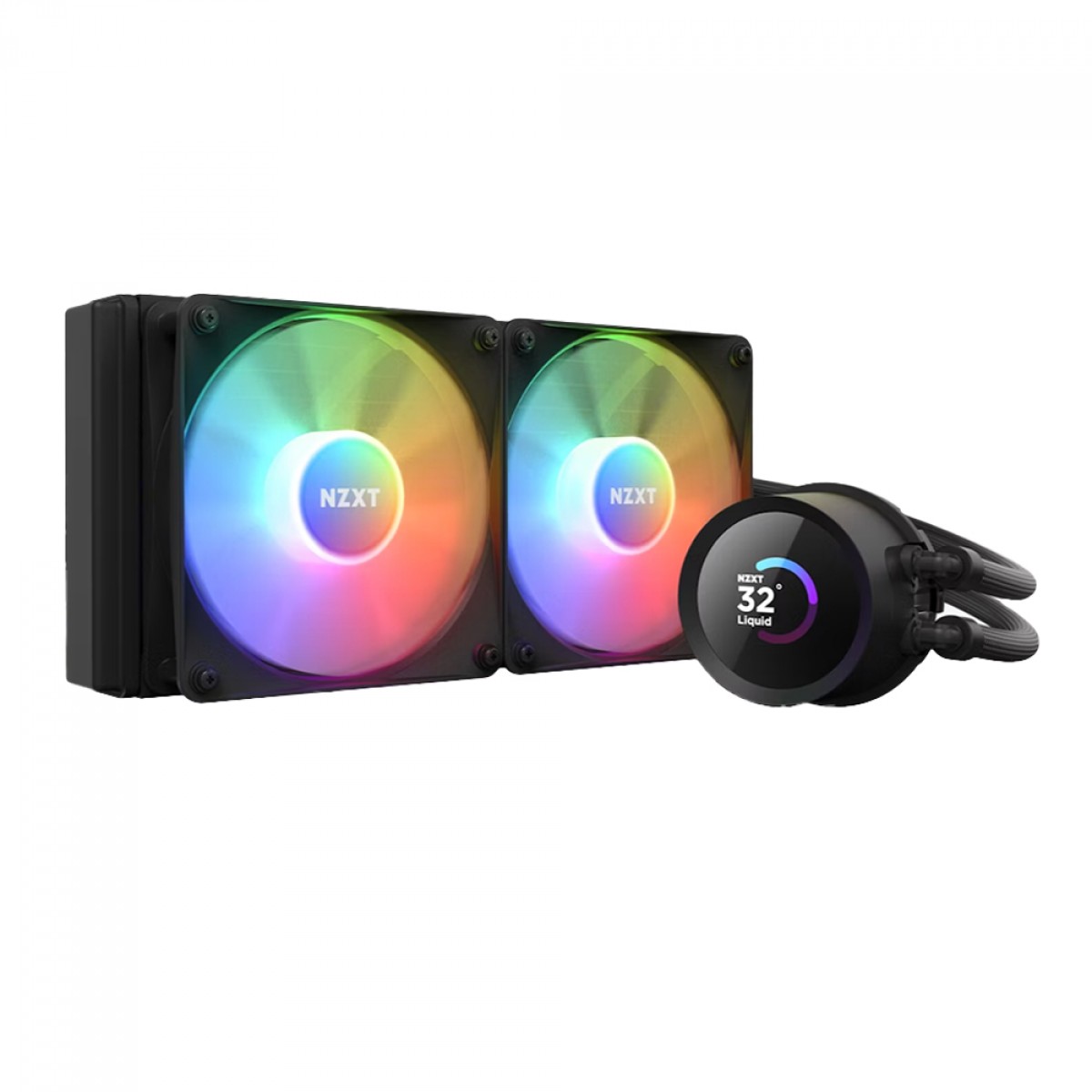 Water Cooler NZXT Kraken 240 RGB, 240mm, AIO LCD Display, Black, Intel-AMD, RL-KR240-B1
