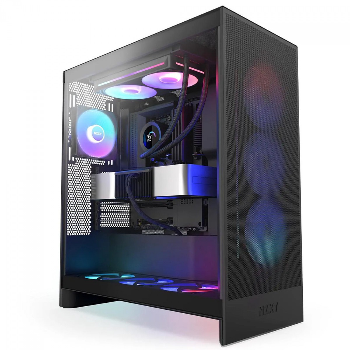 Water Cooler NZXT Kraken Plus 240 RGB, 240mm, Com Display LCD, INTEL/AMD, Preto, RL-KR240-B2