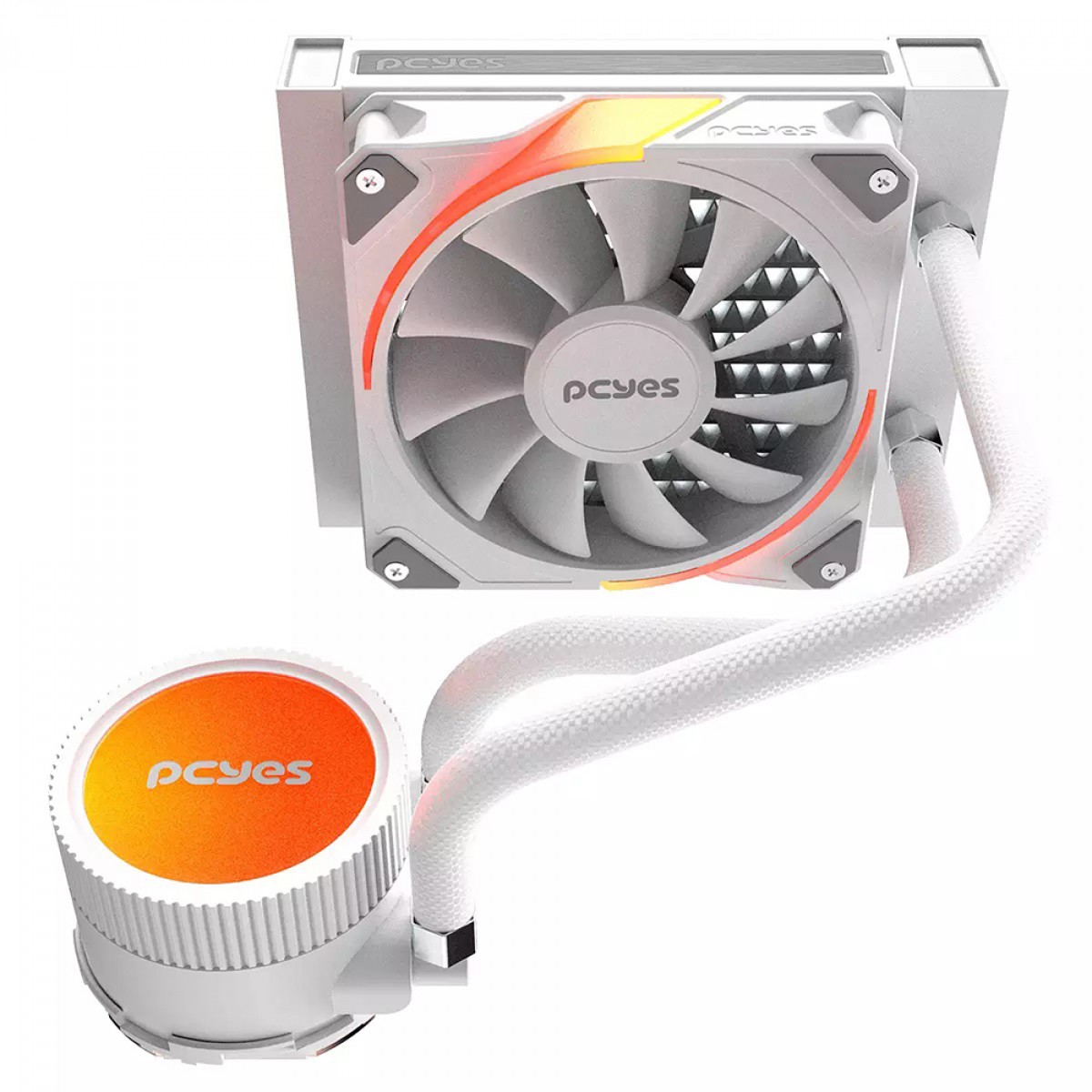 Water Cooler PCYES Sangue Frio 3 ARGB White Ghost, 120mm, Intel-AMD, Branco, ARGBSF3120WGBR