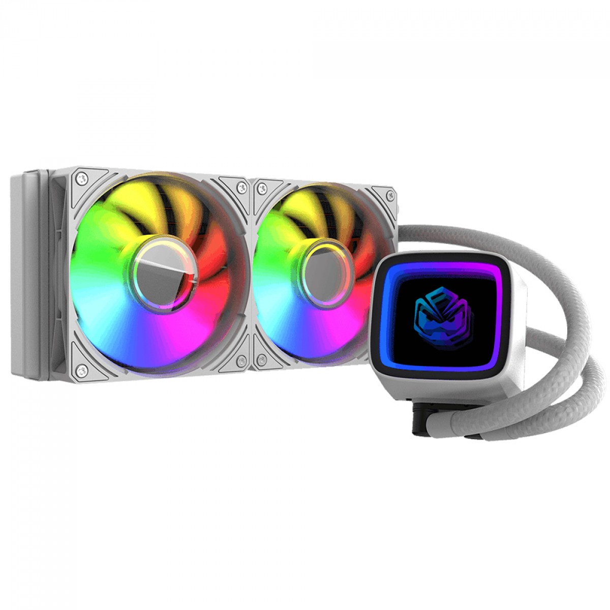 Water Cooler PCYES Tundra White Ghost, ARGB, 240mm, Intel-AMD, Branco, WCTWG240