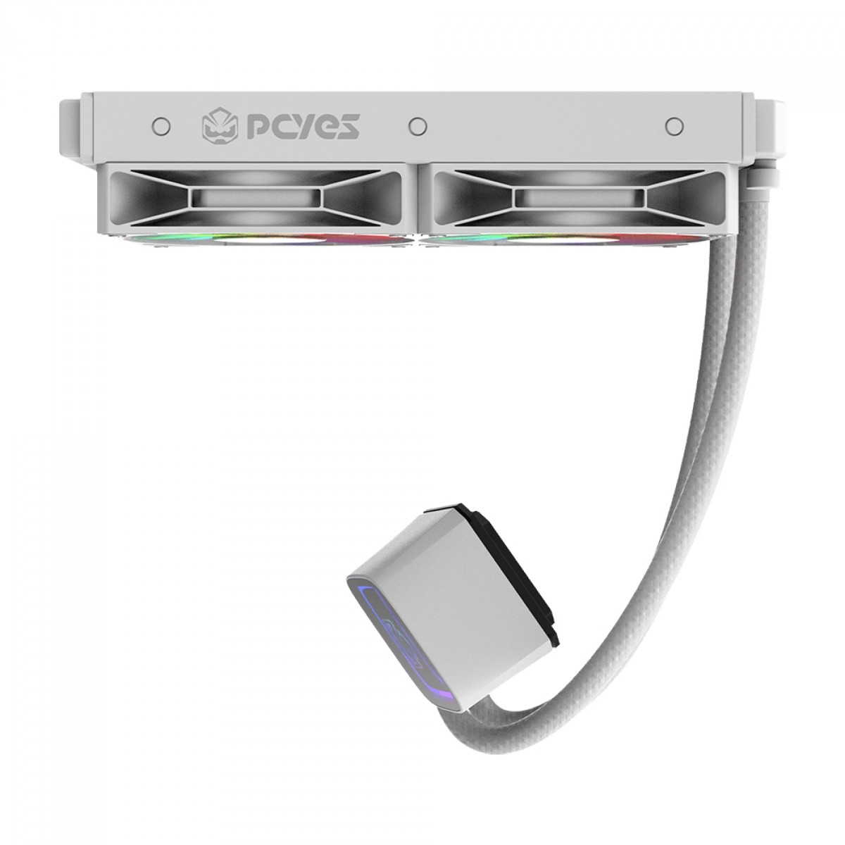Water Cooler PCYES Tundra White Ghost, ARGB, 240mm, Intel-AMD, Branco, WCTWG240