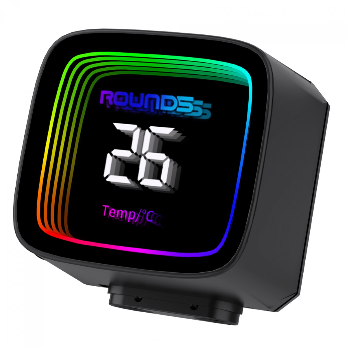 Water Cooler Round5 Boreah Black, ARGB, 240mm, Com Display, Intel-AMD, PWM, Preto, R5-WC-BOREAH-240B-2234