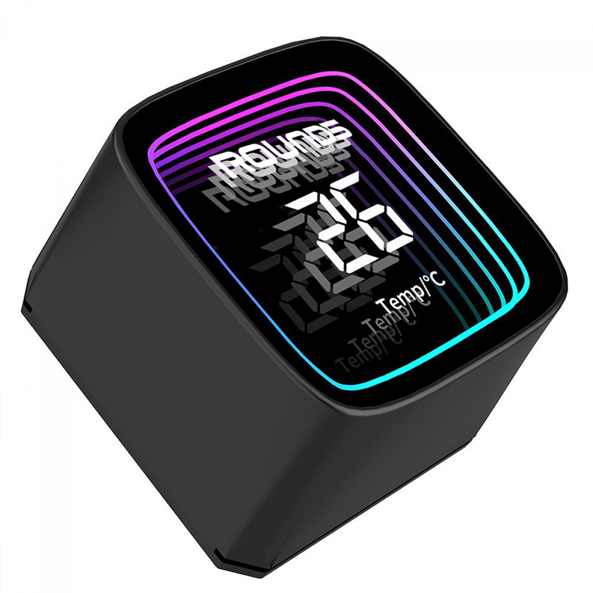 Water Cooler Round5 Boreah Black, ARGB, 240mm, Com Display, Intel-AMD, PWM, Preto, R5-WC-BOREAH-240B-2234