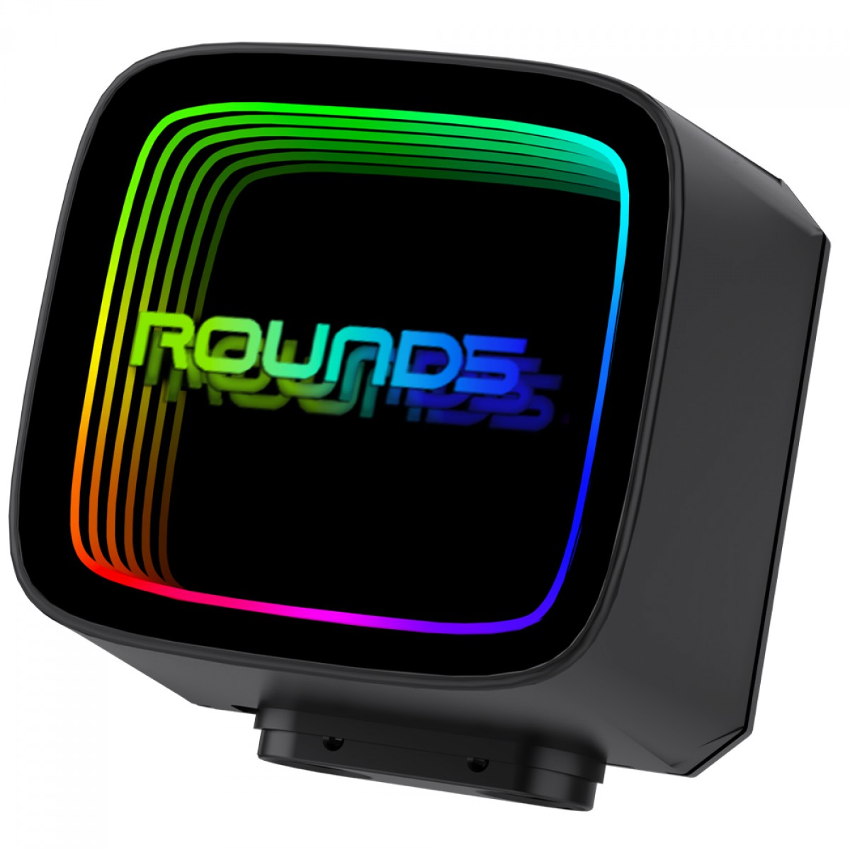 Water Cooler Round5 Eurus Black, ARGB, 360mm, Intel-AMD, PWM, Preto, R5-WC-EURUS-360B-2232