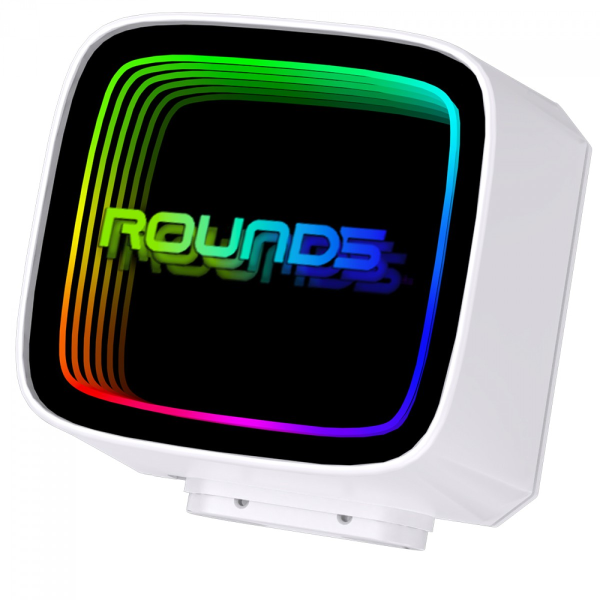 Water Cooler Round5 Eurus White, ARGB, 360mm, Intel-AMD, PWM, Branco, R5-WC-EURUS-360W-2233