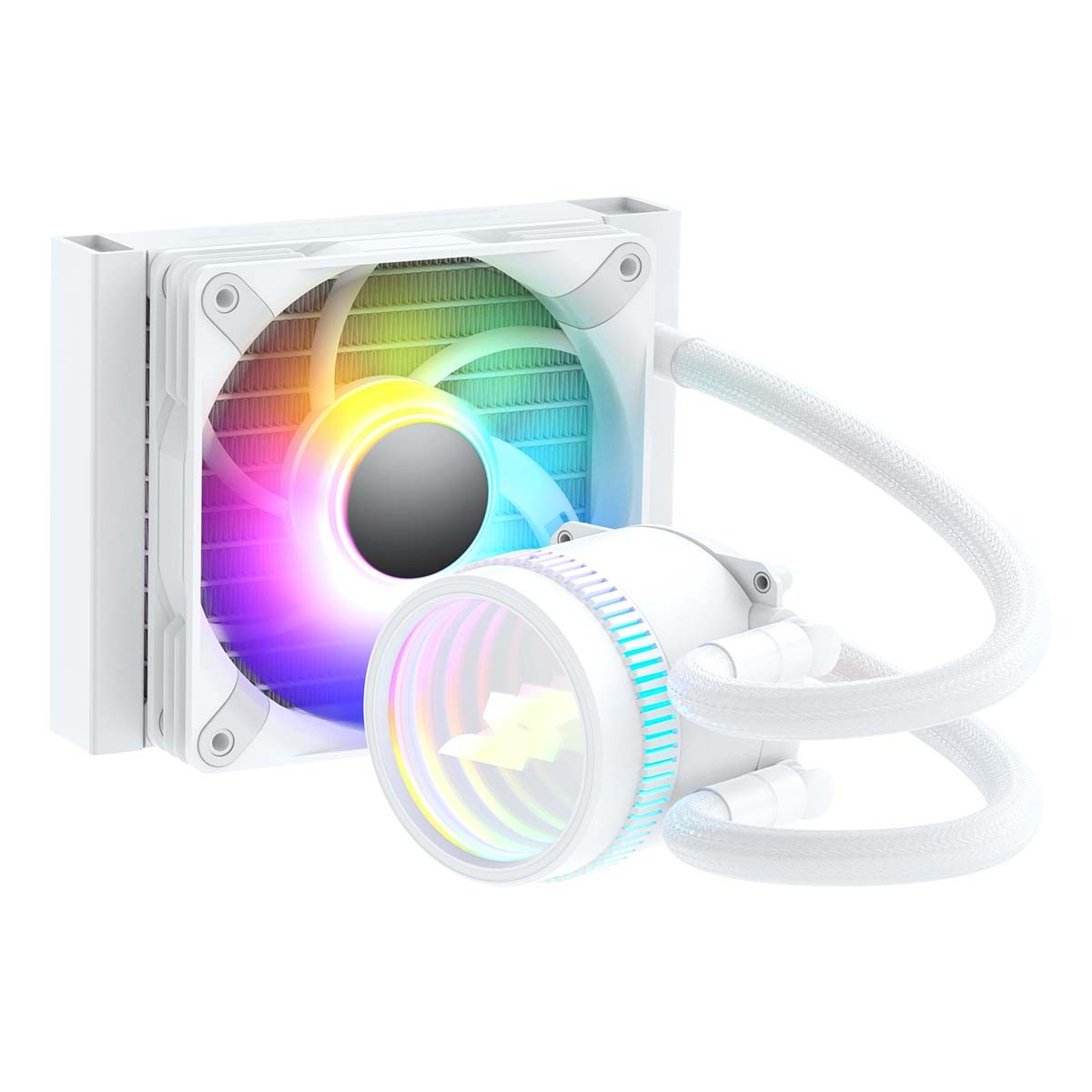 Water Cooler SuperFrame ISENGARD, ARGB, 120mm, Intel-AMD, Controladora, White, SF-W120W