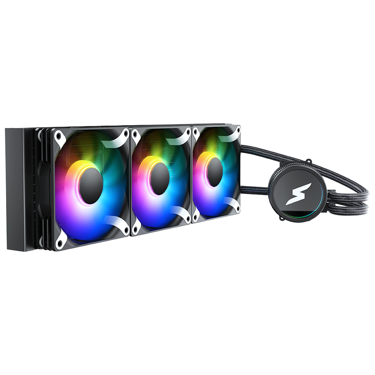 Water Cooler SuperFrame ISENGARD, ARGB, 360mm, Intel-AMD, Controladora, Black, SF-W360