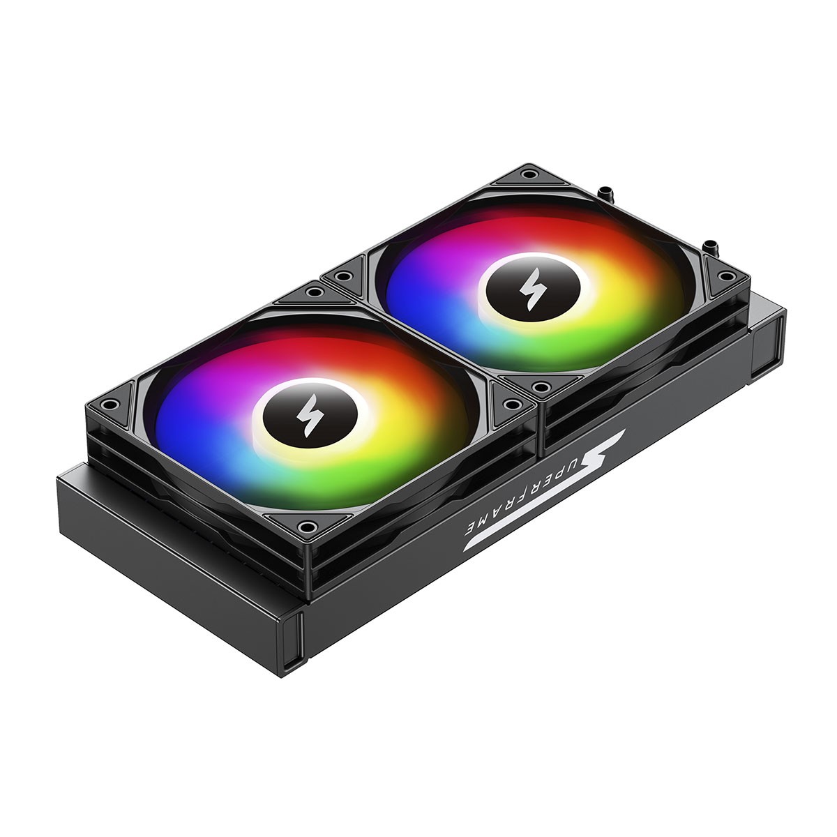 Water Cooler SuperFrame ISENGARD MAGIC, 240mm, Bomba Infinit, Display LCD Customizável, ARGB, Intel-AMD, Black, SF-W240-MB