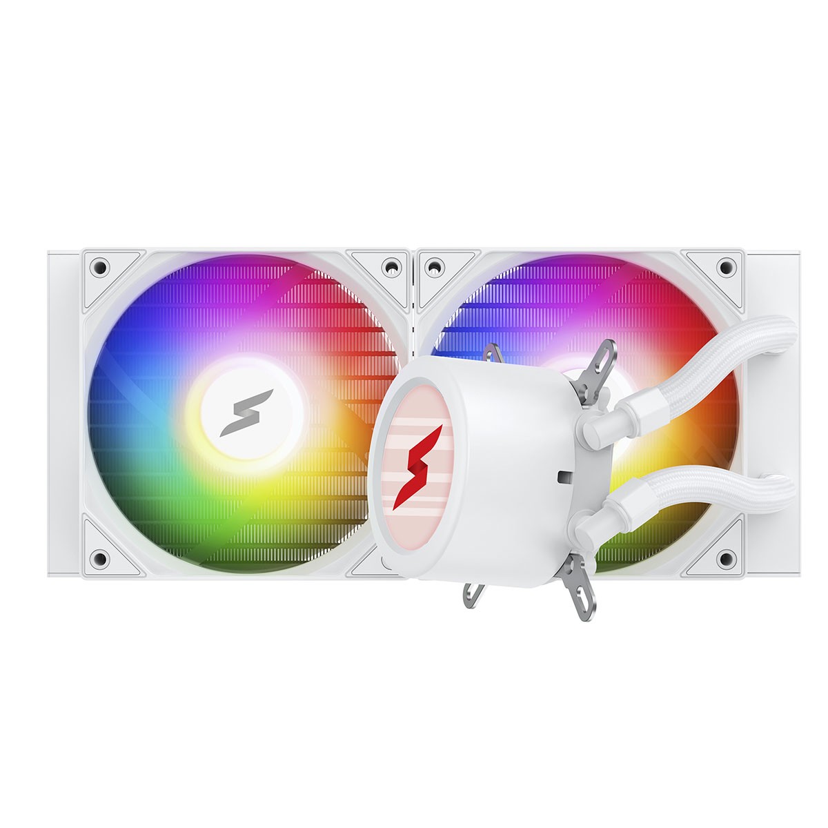 Water Cooler SuperFrame ISENGARD MAGIC, 240mm, Bomba Infinit, Display LCD Customizável, ARGB, Intel-AMD, White, SF-W240-MW