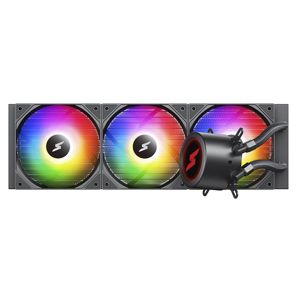 Water Cooler SuperFrame ISENGARD MAGIC, 360mm, Bomba Infinit, Display LCD Customizável, ARGB, Intel-AMD, Black, SF-W360-MB