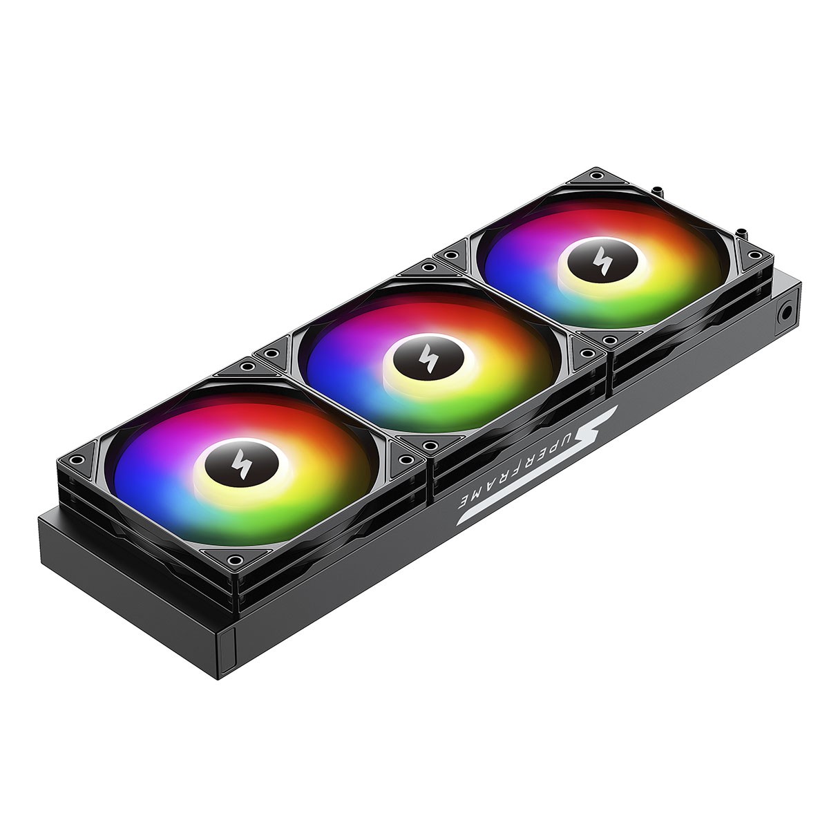 Water Cooler SuperFrame ISENGARD MAGIC, 360mm, Bomba Infinit, Display LCD Customizável, ARGB, Intel-AMD, Black, SF-W360-MB