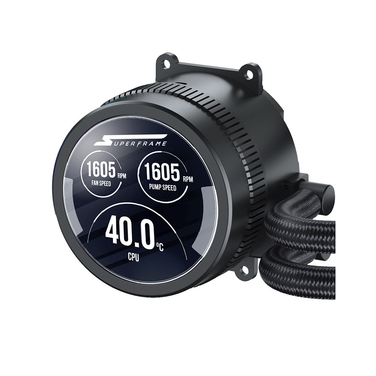 Water Cooler SuperFrame ISENGARD SMART, ARGB, 240mm, Intel-AMD, Controladora, Black, SF-W240B-S 