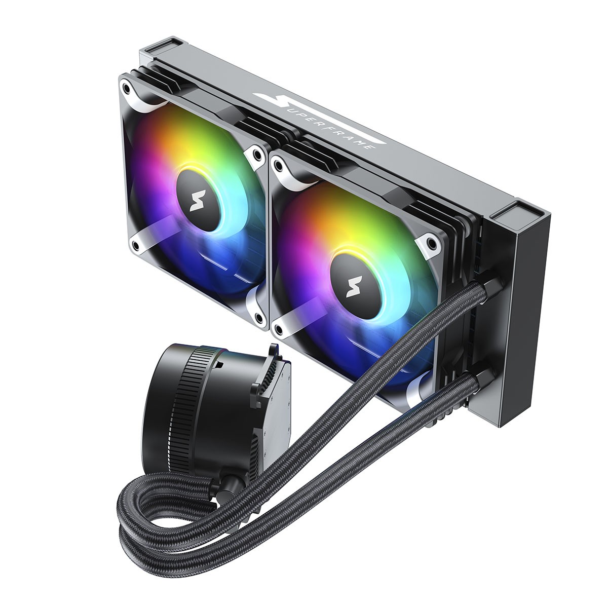 Water Cooler SuperFrame ISENGARD SMART, ARGB, 240mm, Intel-AMD, Controladora, Black, SF-W240B-S 