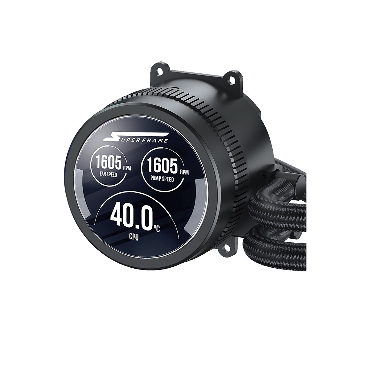 Water Cooler SuperFrame ISENGARD SMART, ARGB, 360mm, Intel-AMD, Controladora, Black, SF-W360B-S