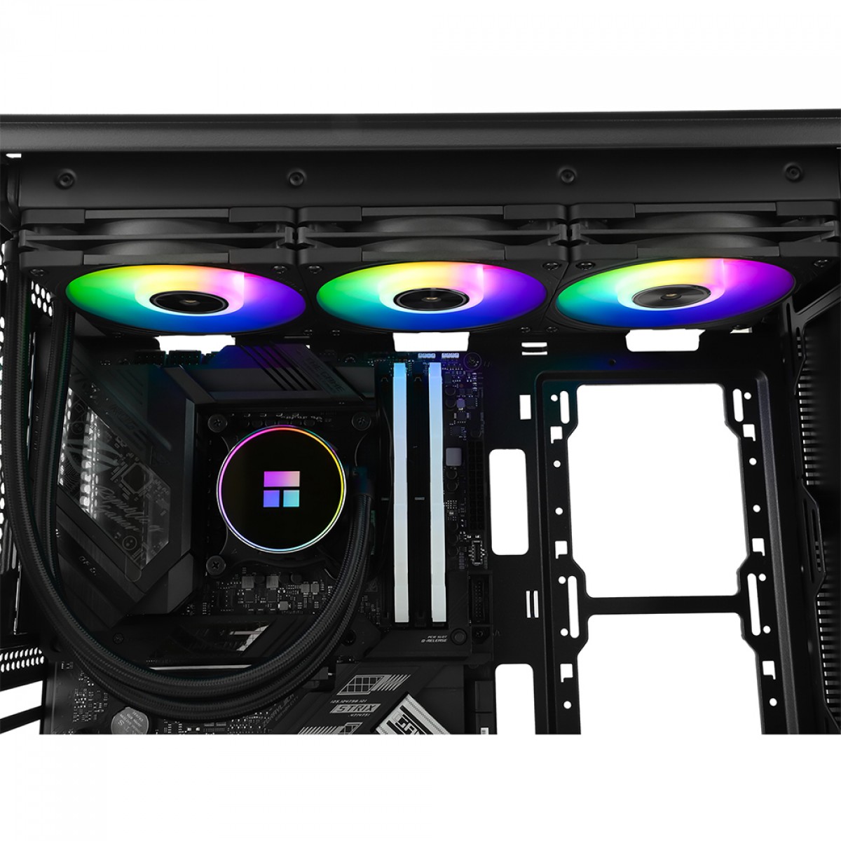 Water Cooler Thermalright Frozen Fusion 360 Black, 360mm, ARGB, Intel/AMD, Preto
