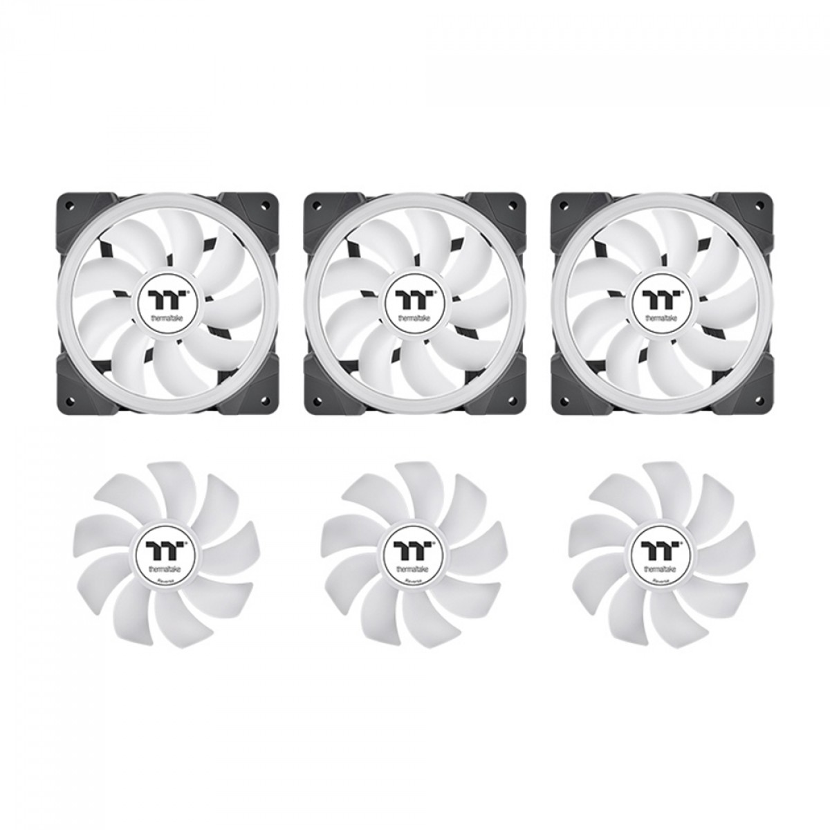 Water Cooler Thermaltake MineCube 360 Ultra ARGB, 360mm, 4 Telas LCD, Intel-AMD, Preto, CL-W481-PL12SW-A