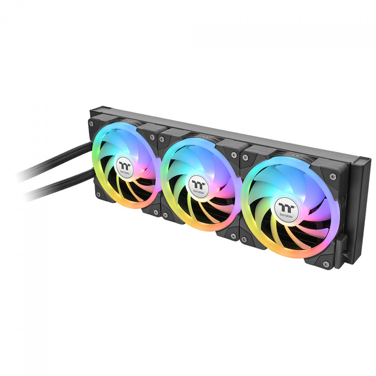 Water Cooler Thermaltake MineCube 360 Ultra ARGB, 360mm, 4 Telas LCD, Intel-AMD, Preto, CL-W481-PL12SW-A