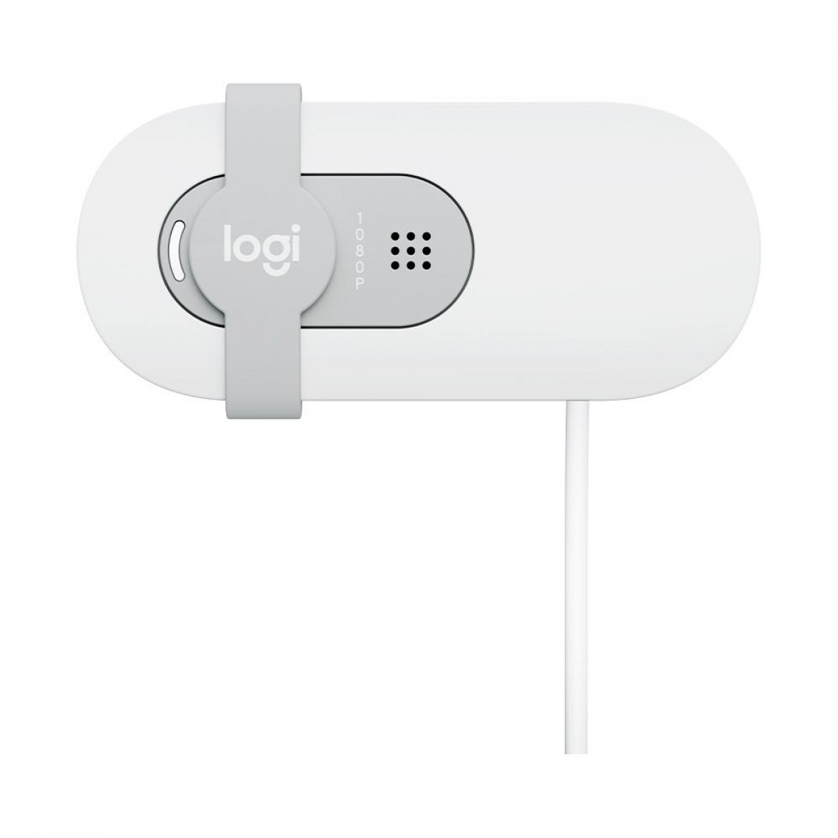Webcam Logitech Brio 100, Full HD 1080p, 30 FPS, USB, Branco, 960-001615