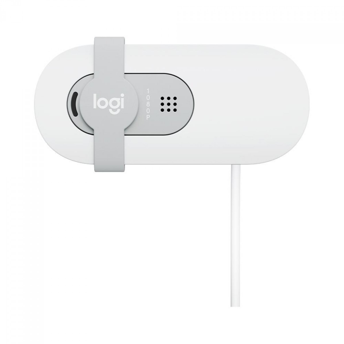 Webcam Logitech Brio 100, Full HD 1080p, 30 FPS, USB, Branco, 960-001615