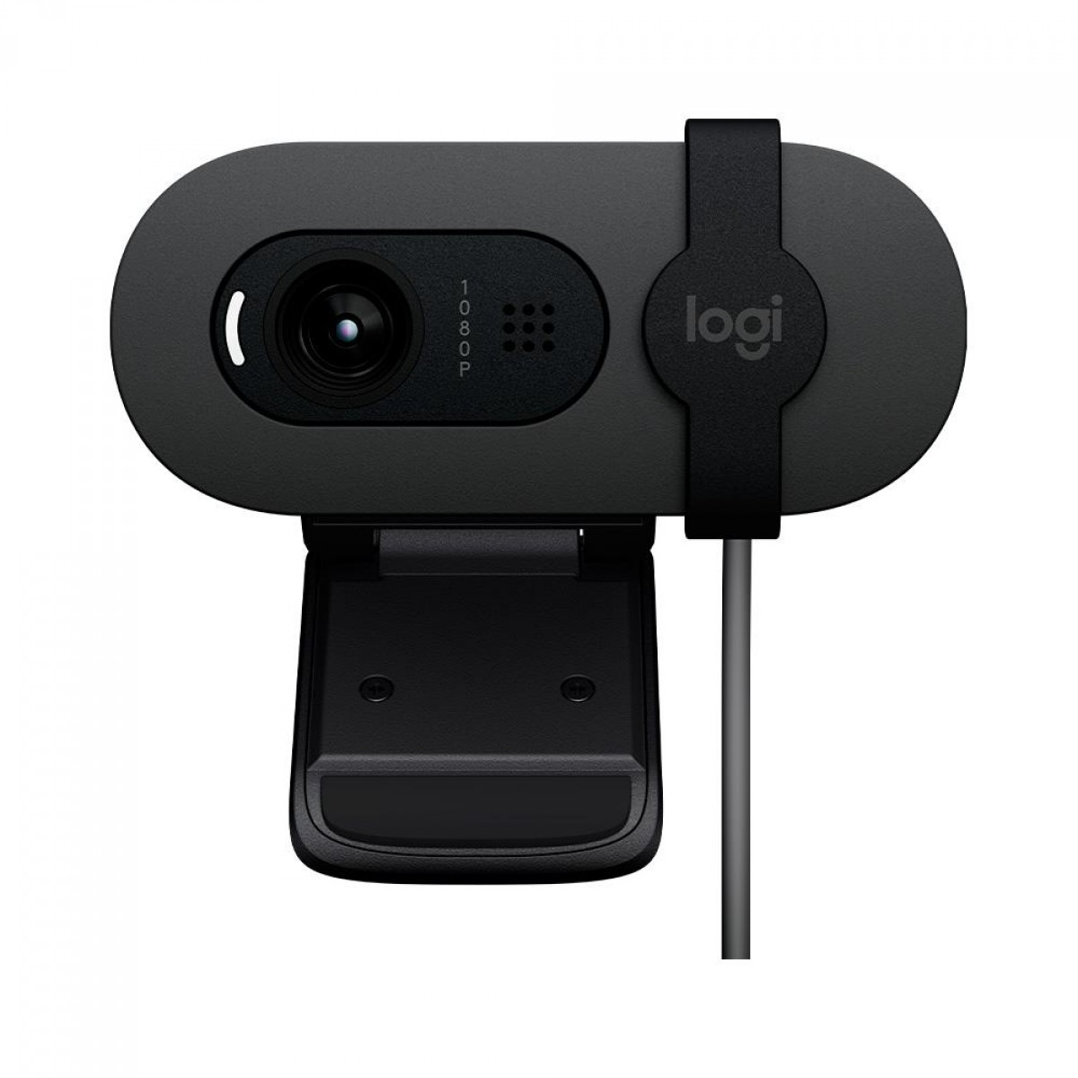 Webcam Logitech Brio 100, Full HD 1080p, 30 FPS, USB, Grafite, 960-001586