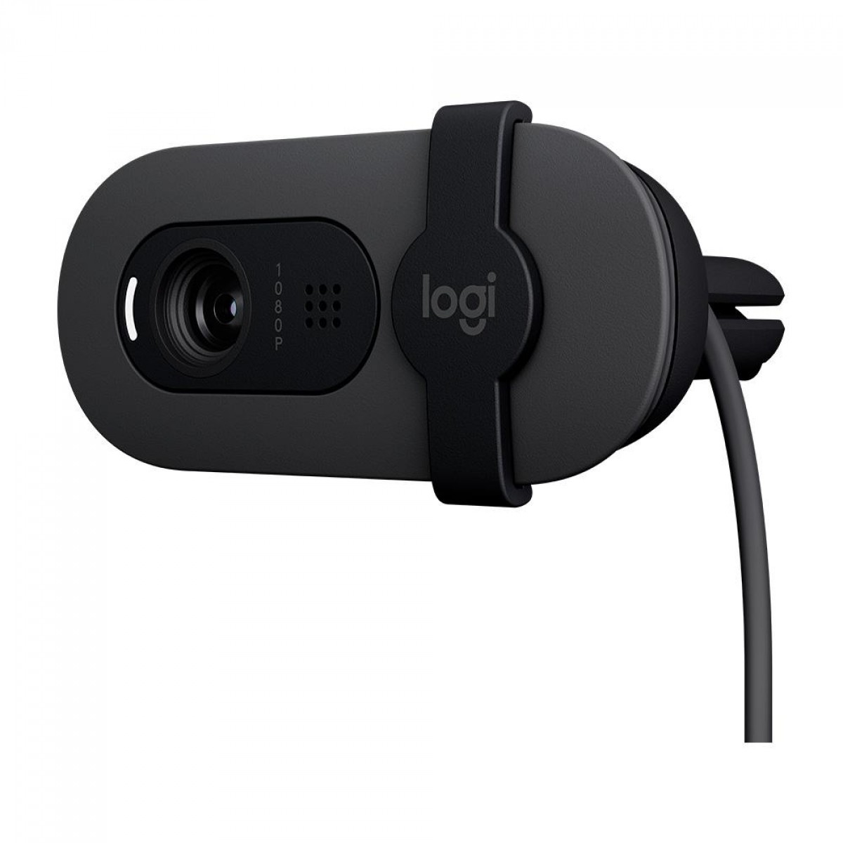 Webcam Logitech Brio 100, Full HD 1080p, 30 FPS, USB, Grafite, 960-001586