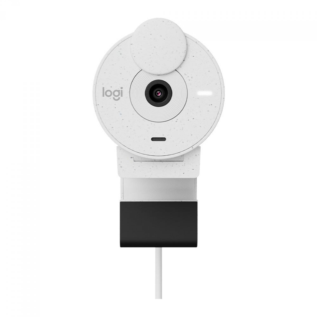 Webcam Logitech Brio 300, Full HD 1080P, 30 FPS, USB-C, Branco, 960-001440