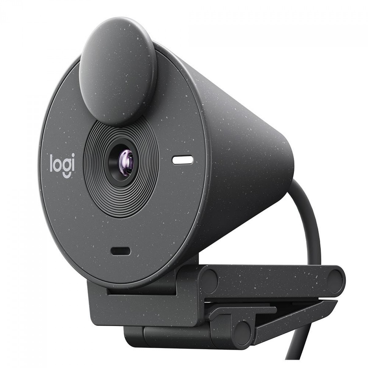 Webcam Logitech Brio 300, Full HD 1080P, 30 FPS, USB-C, Grafite, 960-001413