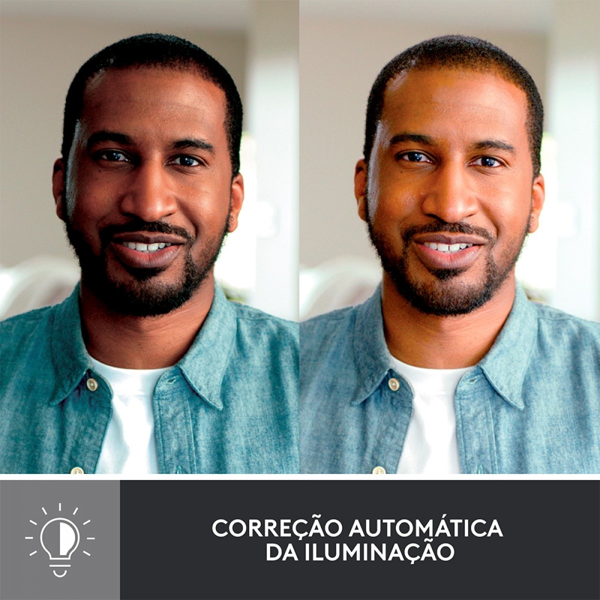 Webcam Logitech Brio 500, Full HD 1080P, 30 FPS, USB-C, Grafite, 960-001412