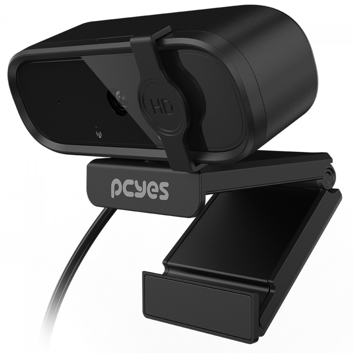 Webcam PCYES RAZA FHD-AF01, Full HD, 60 FPS, USB, Com Microfone, Preto, RZFHDAF01
