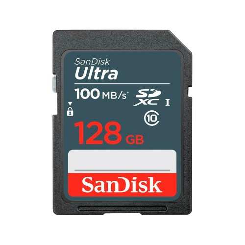 Cartão De Memória SanDisk Ultra, 128GB, 100MBs, Class 10, SDSDUNR-128G-GN3IN