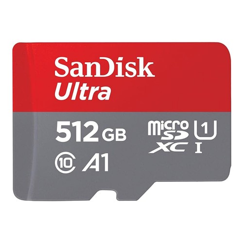 Cartão De Memória SanDisk Ultra MicroSDXC UHS-I, 512GB, 150MBs, Class 10, Com Adaptador, SDSQUAC-512G-GN6MA