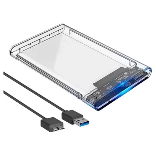 Case Externa para HD Notebook, USB 3.0, Transparente, TC0170