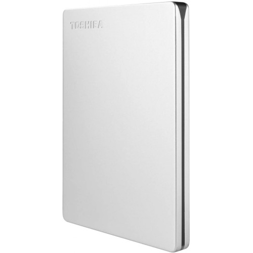 HD Externo Portátil Toshiba Canvio Slim 1TB USB 3.0, Silver, HDTD310XS3DA