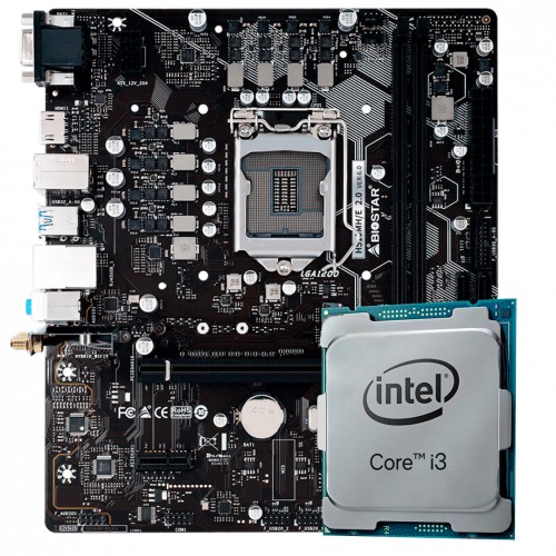 Kit Upgrade Intel Core i3 10100 + Placa Mãe H510 para PC