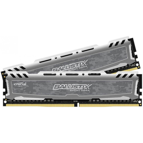 Memória DDR4 Crucial Ballistix UDIMM, 16GB (2X8GB) 2400MHZ, Grey, BLS2K8G4D240FSB