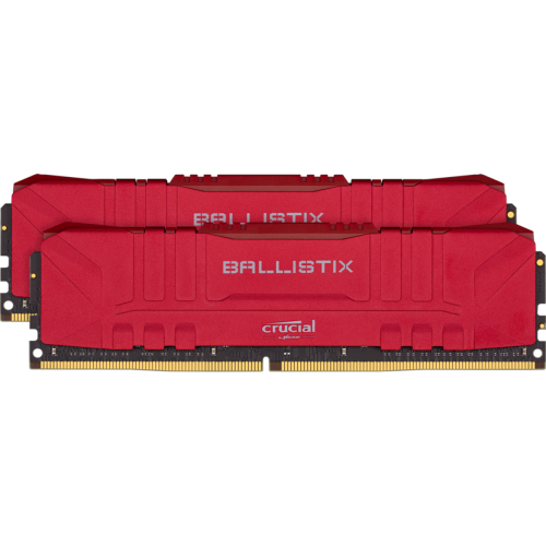 Memória DDR4 Crucial Ballistix, 16GB (2x8GB) 2666MHz, Red, BL2K8G26C16U4R