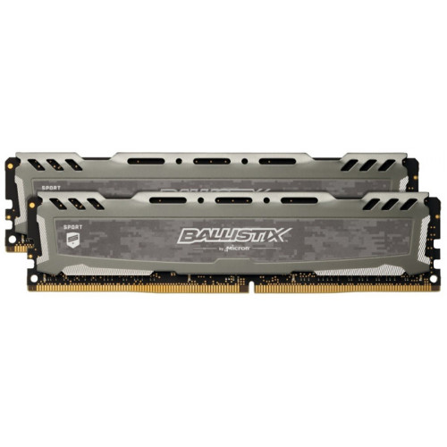 Memória DDR4 Crucial Ballistix Sport Lt, 32GB (2x16GB) 3000MHz, Grey, BLS2K16G4D30BESB