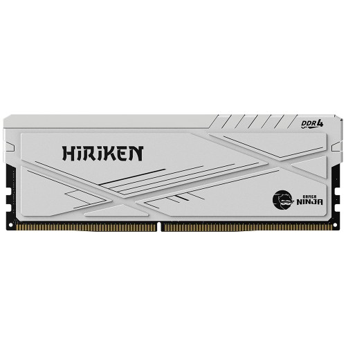 Memória DDR4 Gamer Ninja Hiriken, 16GB, 3200MHz, Branco, GN-RM-HK16G32C22WD4N