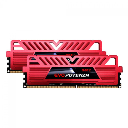 Memória DDR4 Geil Evo Potenza, 16GB (2x8GB) 3200MHz, Red, GAPR416GB3200C16BDC