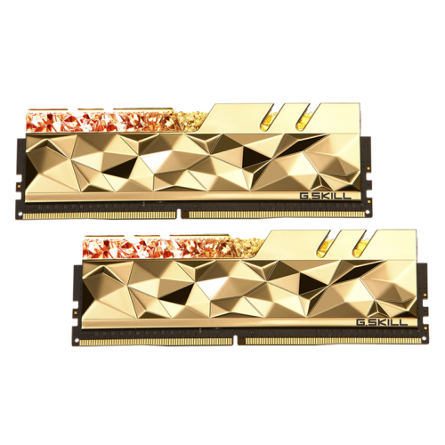 Memória DDR4 G.Skill Trident Z Royal Elite Gold, RGB, 16GB (2x8GB) 3600MHz, F4-3600C16D-16GTEGC