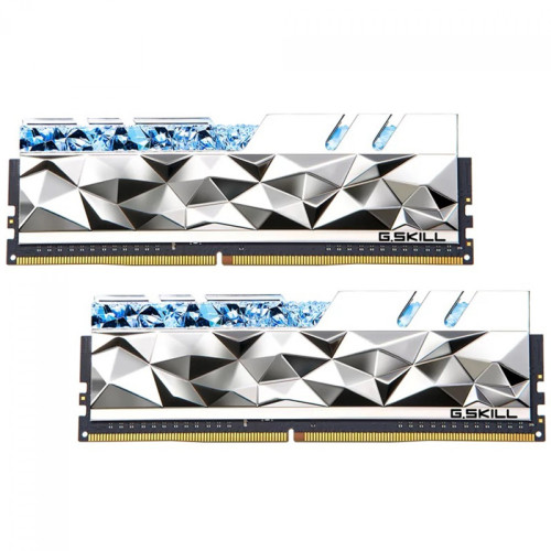 Memória DDR4 G.Skill Trident Z Royal Elite RGB, 32GB (2x16GB), 4600Mhz, Silver, F4-4600C20D-32GTES