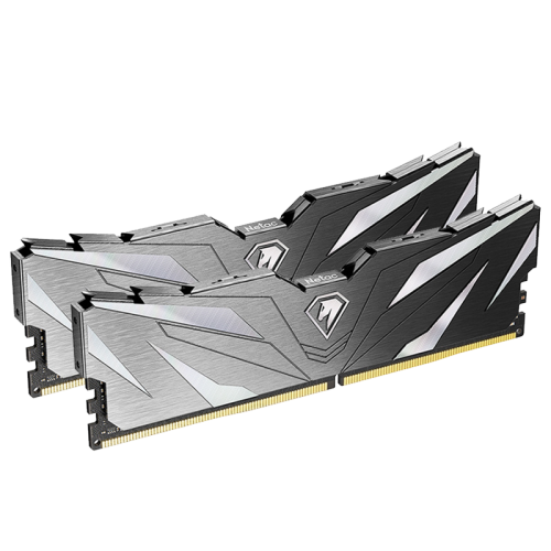 Memória DDR4 Netac Shadow II, 16GB (2x8GB), 3200MHz, Black, NTSWD4P32DP-16K