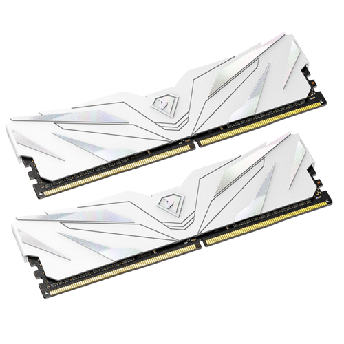 Memória DDR4 Netac Shadow II, 16GB (2x8GB), 3200MHz, White, NTSWD4P32DP-16W
