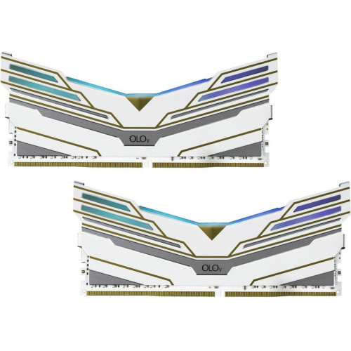 Memória DDR4 OLOy WarHawk White, 16GB (2x8GB), 3600MHZ, RGB, MD4U0836180BCWDX