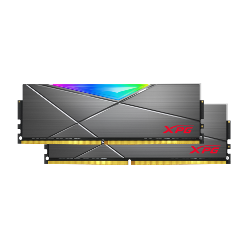 Memória DDR4 XPG Spectrix D50, 16GB (2x8GB), 3200Mhz, CL16, RGB, Gray, AX4U32008G16A-DT50