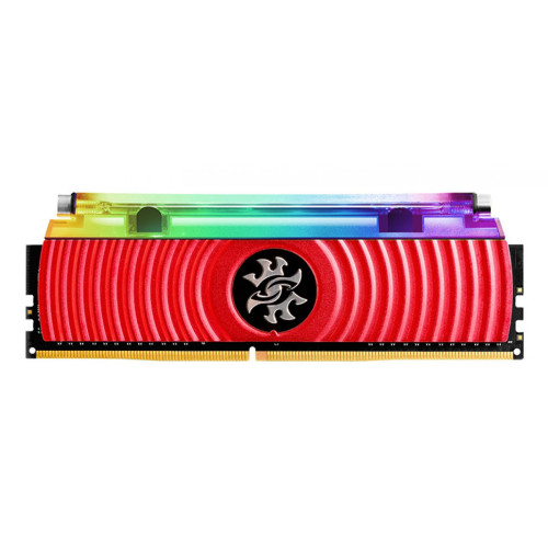 Memória DDR4 XPG Spectrix D80, 16GB, 3200Mhz, CL16, RGB, Red, AX4U3200316G16A-SR80