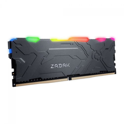 Memória DDR4 Zadak MOAB, RGB, 16GB, 3200MHz, Black, ZD4-MO132C28-16GYG1