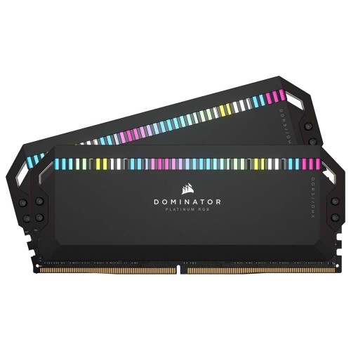 Memória DDR5 Corsair Dominator Platinum RGB, 32GB (2x16GB), Preto, 5200MHz, CMT32GX5M2B5200C40